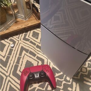 Sony PlayStation 5 slim White Console with Red Controller (CHECK DESCRIPTION)